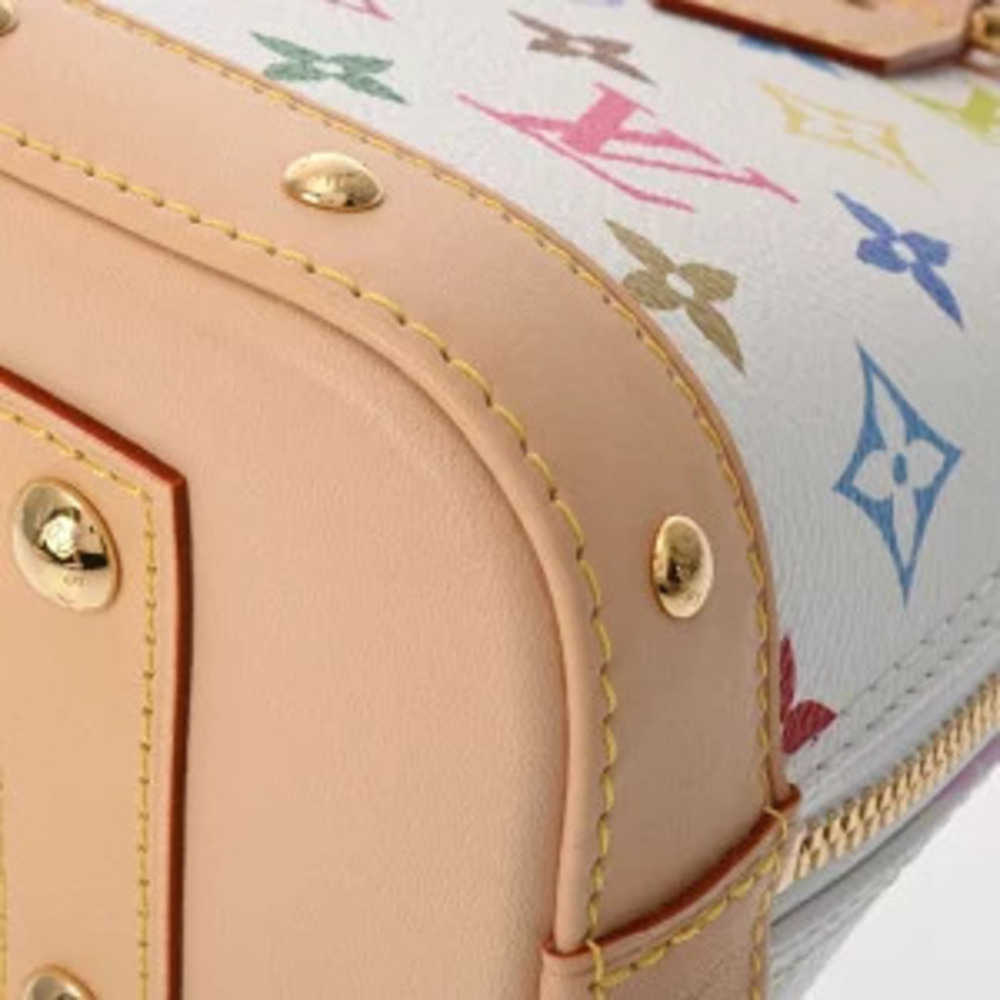 Louis Vuitton Multicolor Monogram Alma TM LV Handbag Canvas White - Picture 7 of 7